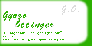 gyozo ottinger business card